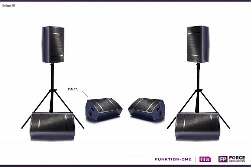 Funktion One - Setup 30 - PSM 12 stage monitor systém