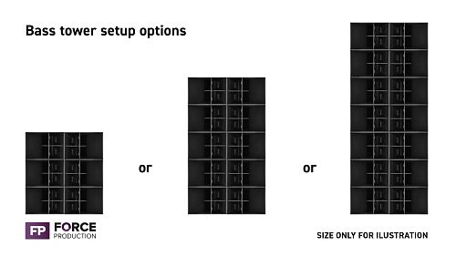Large Setup 01 – Bass Tower (Subwoofer Tower)